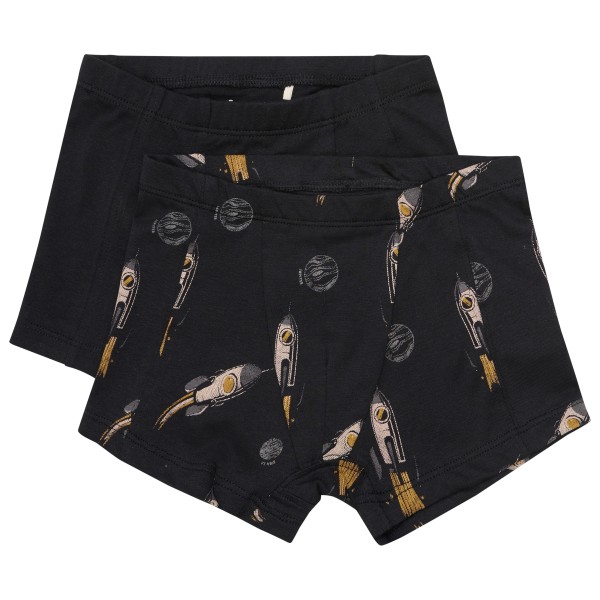 Minymo - Kid's Boxers AOP No. 134071 2-Pack - Unterhose Gr 140 schwarz von Minymo