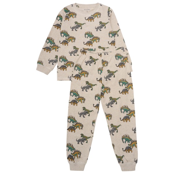 Minymo - Kid's Pyjamas L/S Set AOP No. 134066 - Schlafanzug Gr 86 beige von Minymo