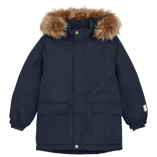 Minymo - Kid's Snow Jacket with Fur - Winterjacke Gr 140 blau von Minymo