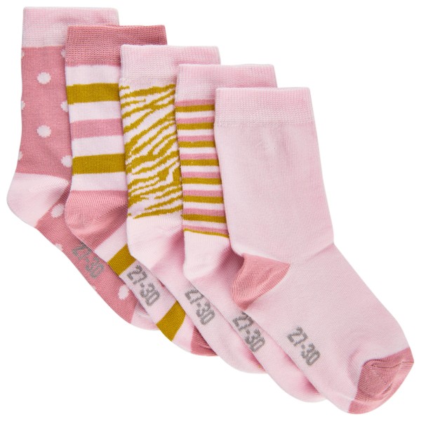Minymo - Kid's Sock with Pattern 5-Pack - Multifunktionssocken Gr 19-22 rosa Minymo - Kid's Sock with Pattern 5-Pack - Multifunktionssocken Gr 19-22 rosa von Minymo