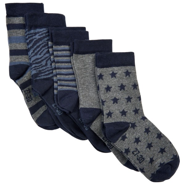 Minymo - Kid's Sock with Pattern 5-Pack - Multifunktionssocken Gr 31-34 blau von Minymo