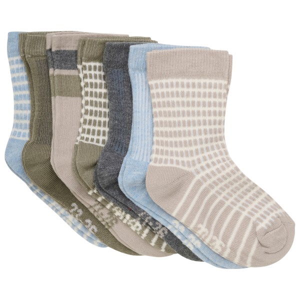 Minymo - Kid's Socks with Pattern 7-Pack - Multifunktionssocken Gr 27-30 grau von Minymo