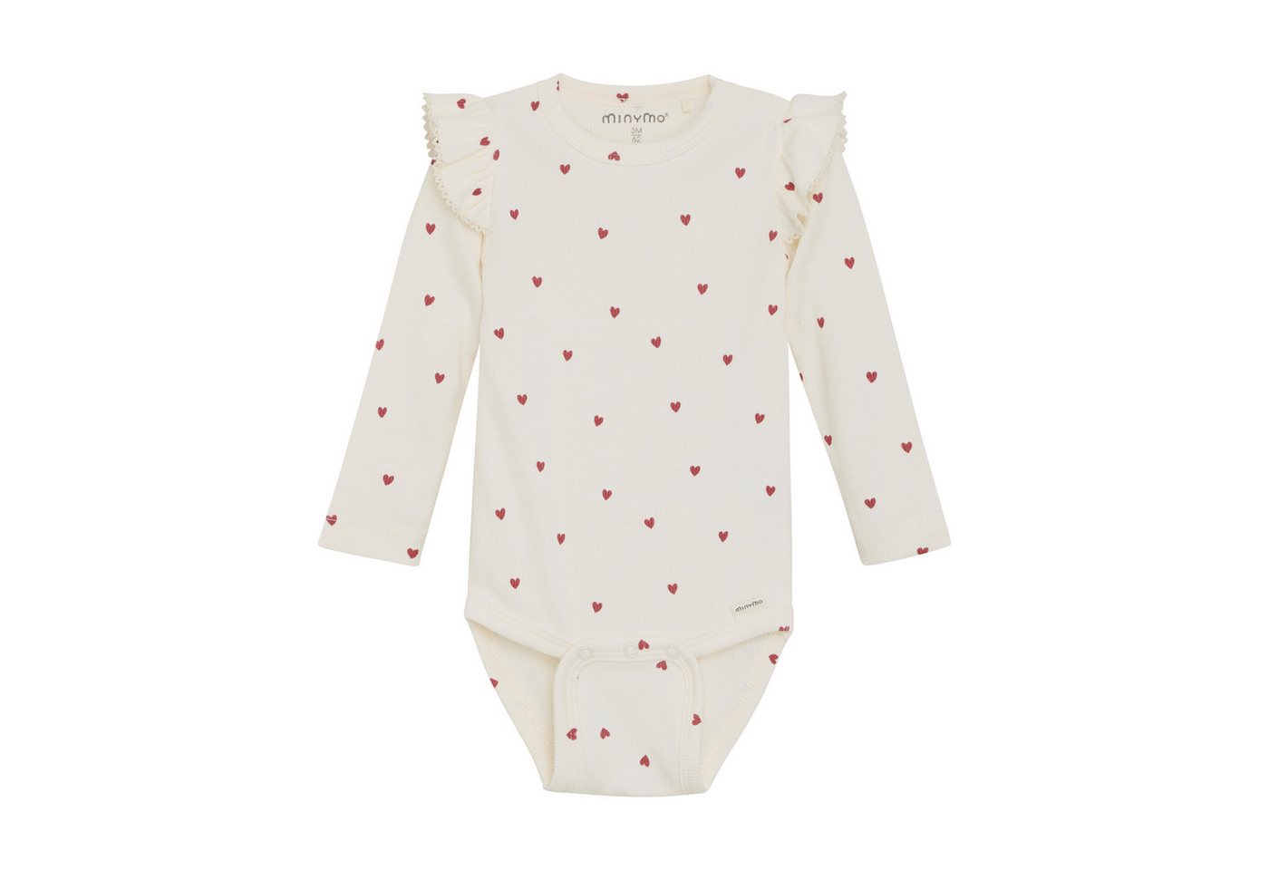 Minymo Langarmbody Herzchen von Minymo