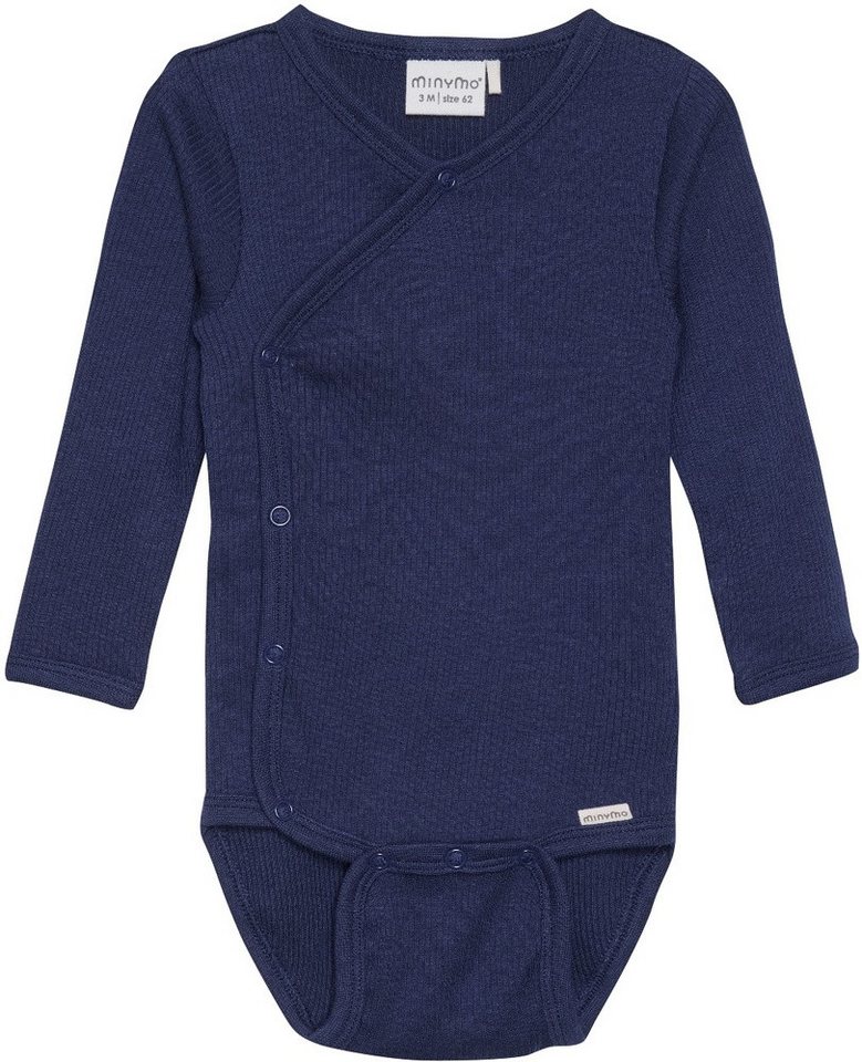 Minymo Langarmbody Wrap Body LS Rib von Minymo