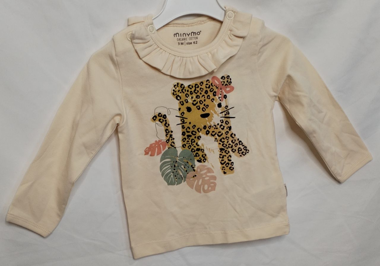 Minymo Longsleeve creme Mächen mit Kragen von Minymo