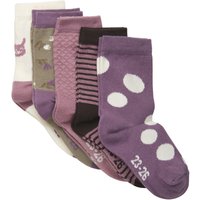 Minymo Socken 5er Pack Orchid Haze von Minymo