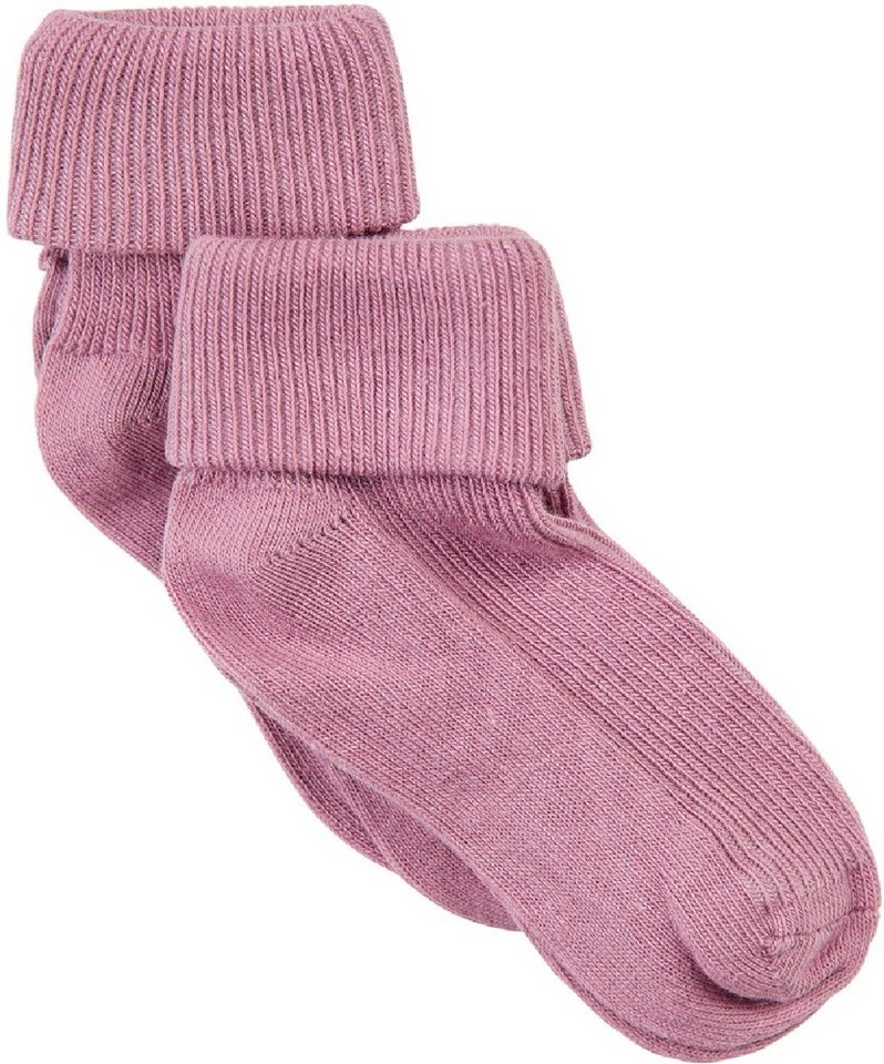 Minymo Socken Baby rib sock w. fold (2-pack) von Minymo