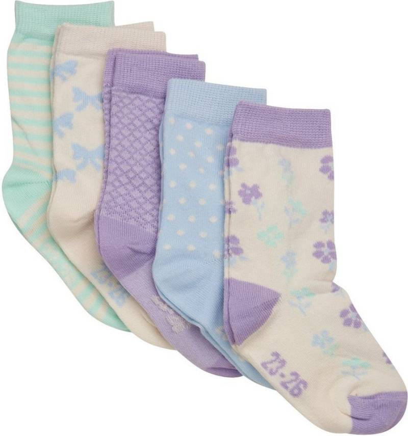 Minymo Socken Socks w. Pattern (5-pack) von Minymo