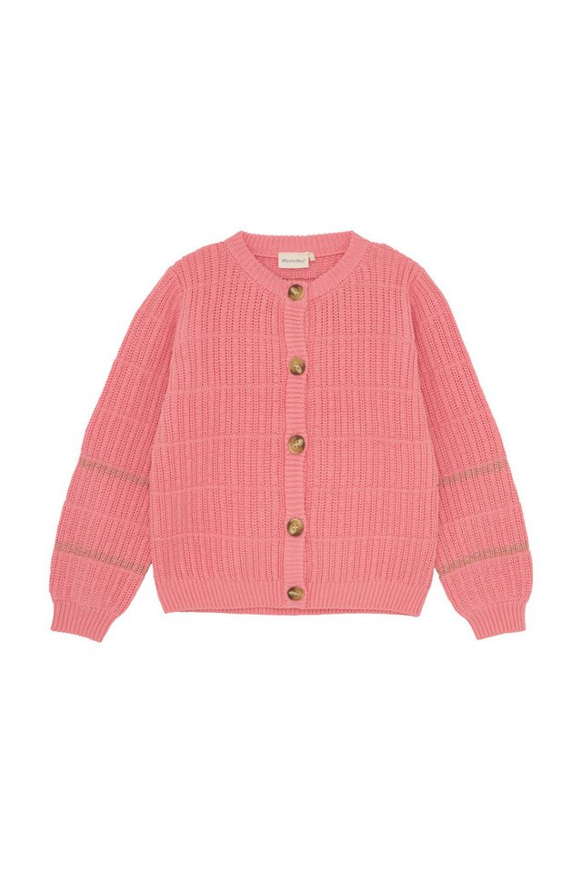 Minymo Strickjacke MICardigan Knit Modischer Cardigan mit Streifen-Details von Minymo