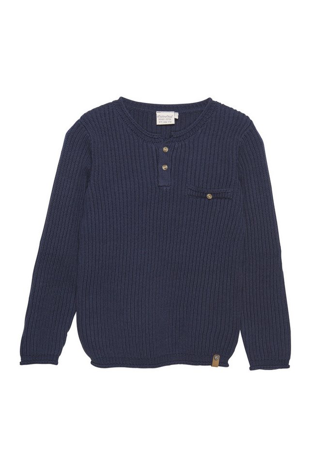 Minymo Strickpullover MIPullover Knit - 133236 Strickpullover mit Brusttasche von Minymo