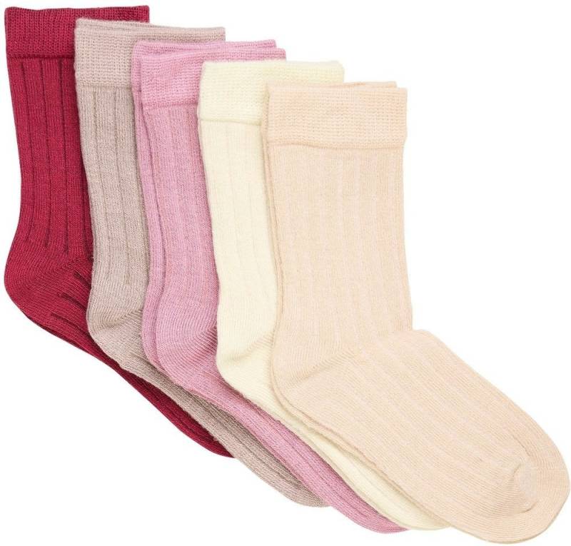Minymo Strickstrumpfhose Ankle sock-rib (5-pack) von Minymo