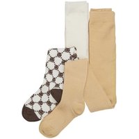 Minymo Strumpfhose 2er Pack Cocoa Brown von Minymo