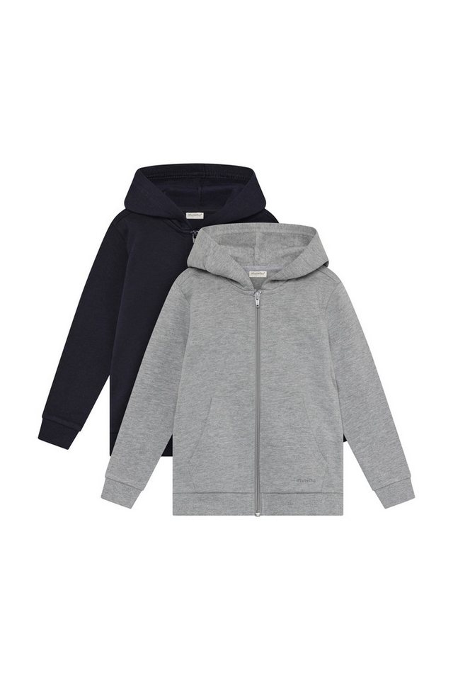 Minymo Sweatjacke MISweat Jacket (2er-Pack) Basic Gemütliche Sweatjacken mit kapuze von Minymo