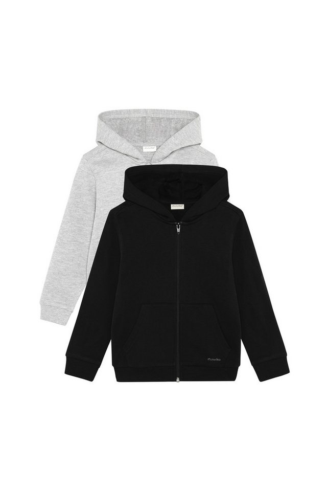 Minymo Sweatjacke MISweat Jacket (2er-Pack) Basic Gemütliche Sweatjacken mit kapuze von Minymo
