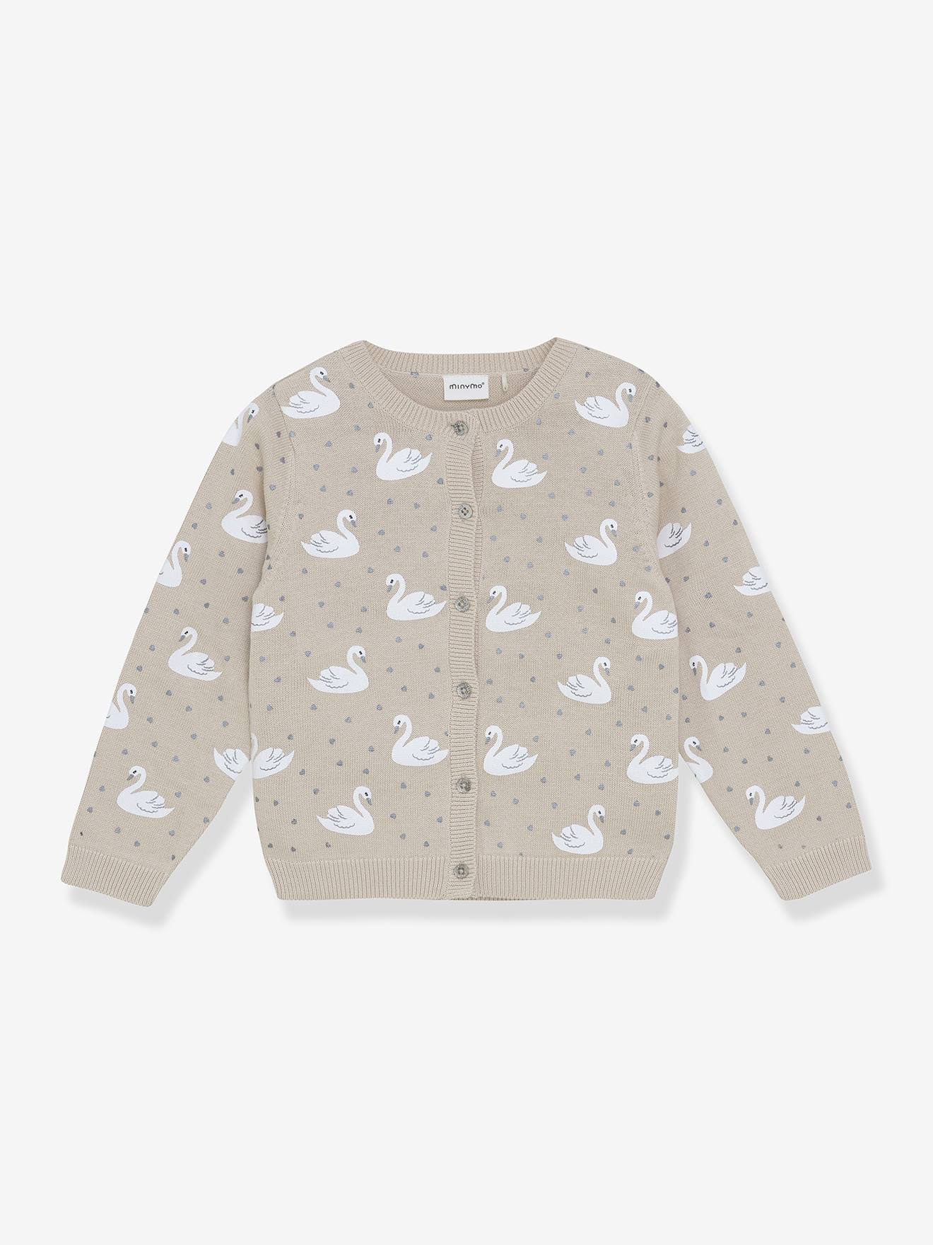 Strickjacke Schwan Mädchen MINYMO von Minymo