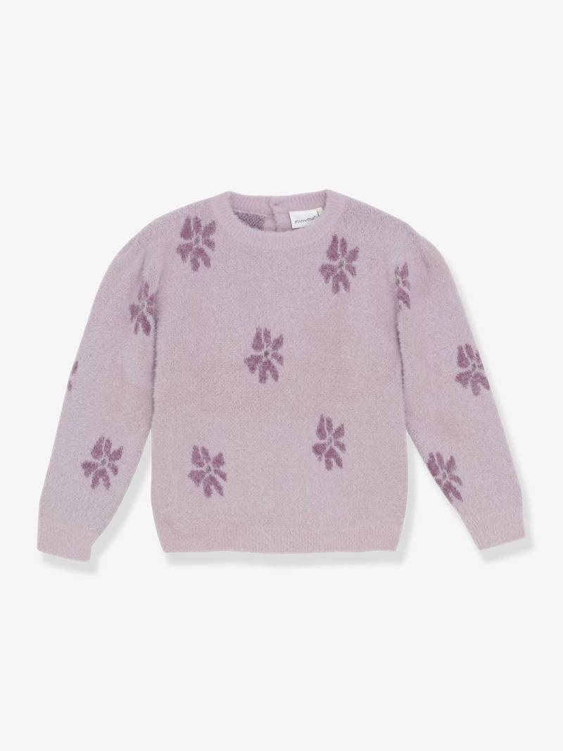 Strickpullover Blumenprint Mädchen MINYMO pudrig von Minymo