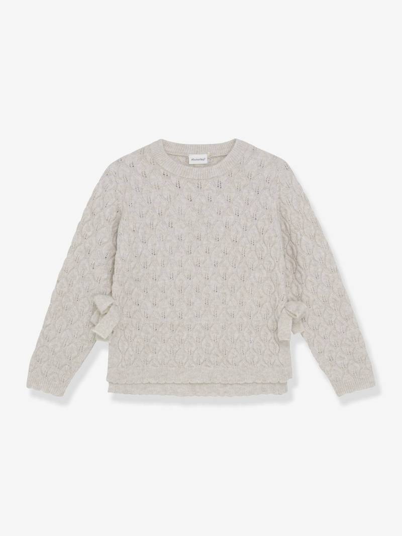 Strickpullover Schleifen Mädchen MINYMO puder von Minymo