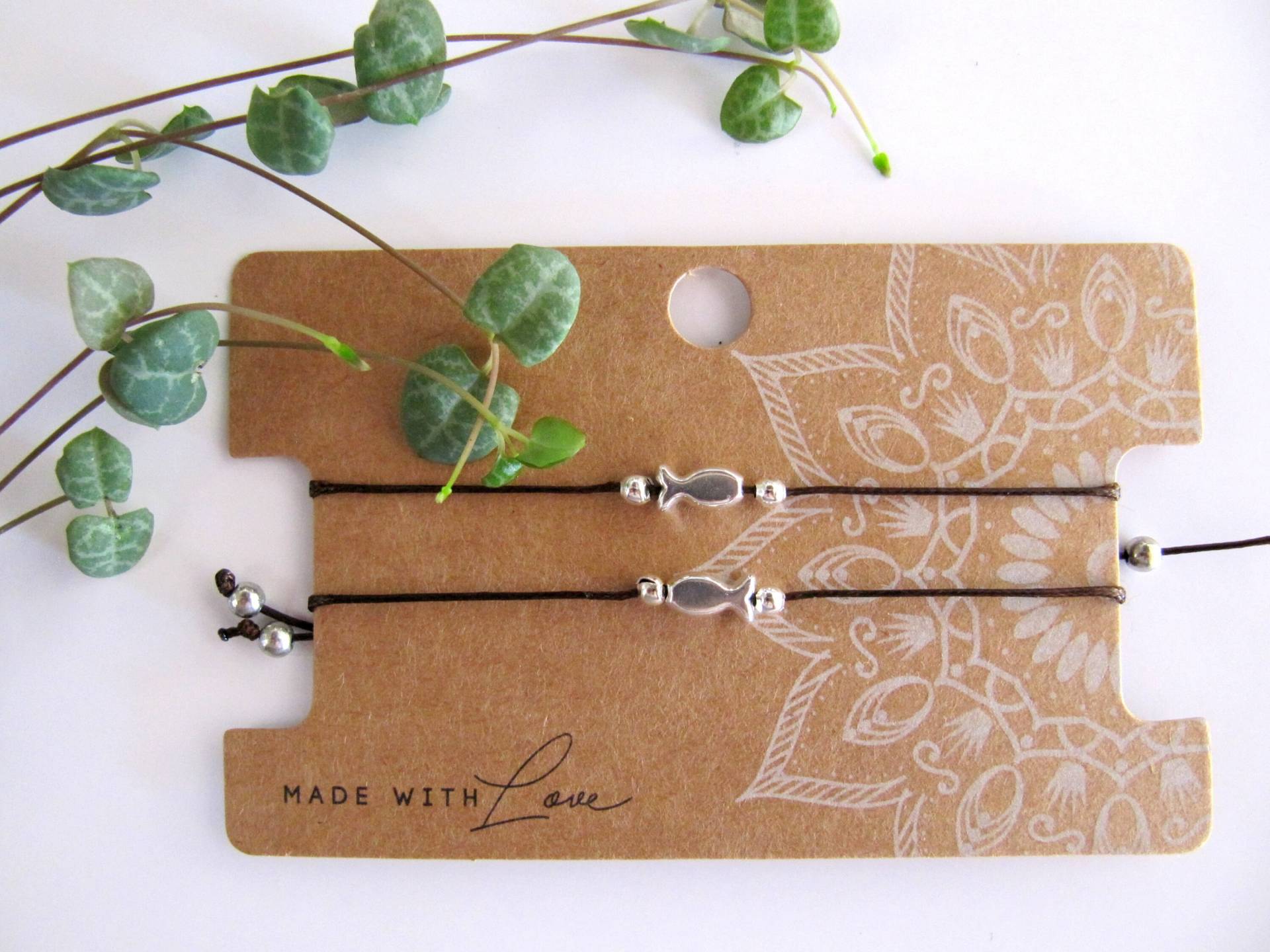 2x Freundschaftsbänder, Perlenarmband, Beste Freundin, Geschenk Für Freunde, Antik Silber Perlen, Bff Armband, Armbänder Set, Freundschaftsband von MioBolife