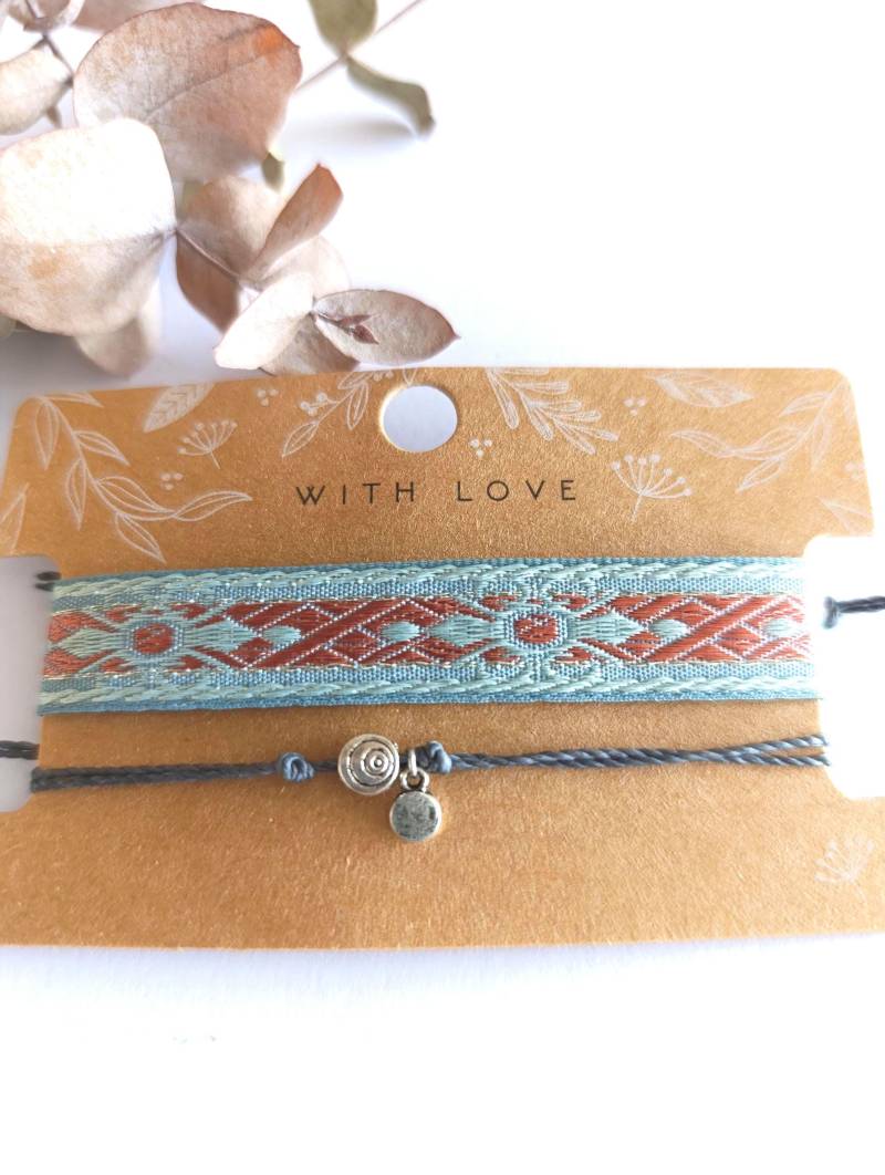 Armband Set Boho, Armbänder Stoff, Perlenarmband Hippie, Freundschaftsarmband, Geschenk Für Frau, Schmuck , Makramee von MioBolife