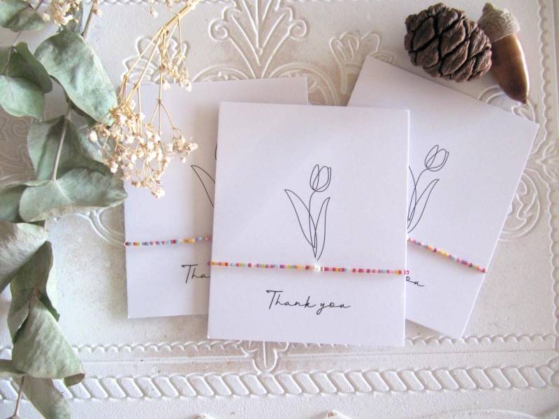 Dankeschön Armband Kleine Perle, Miyuki Bunte Armband, Süßwasserperle Danke, Thank You Perlen, Geschenk Frau Lehrerin von MioBolife