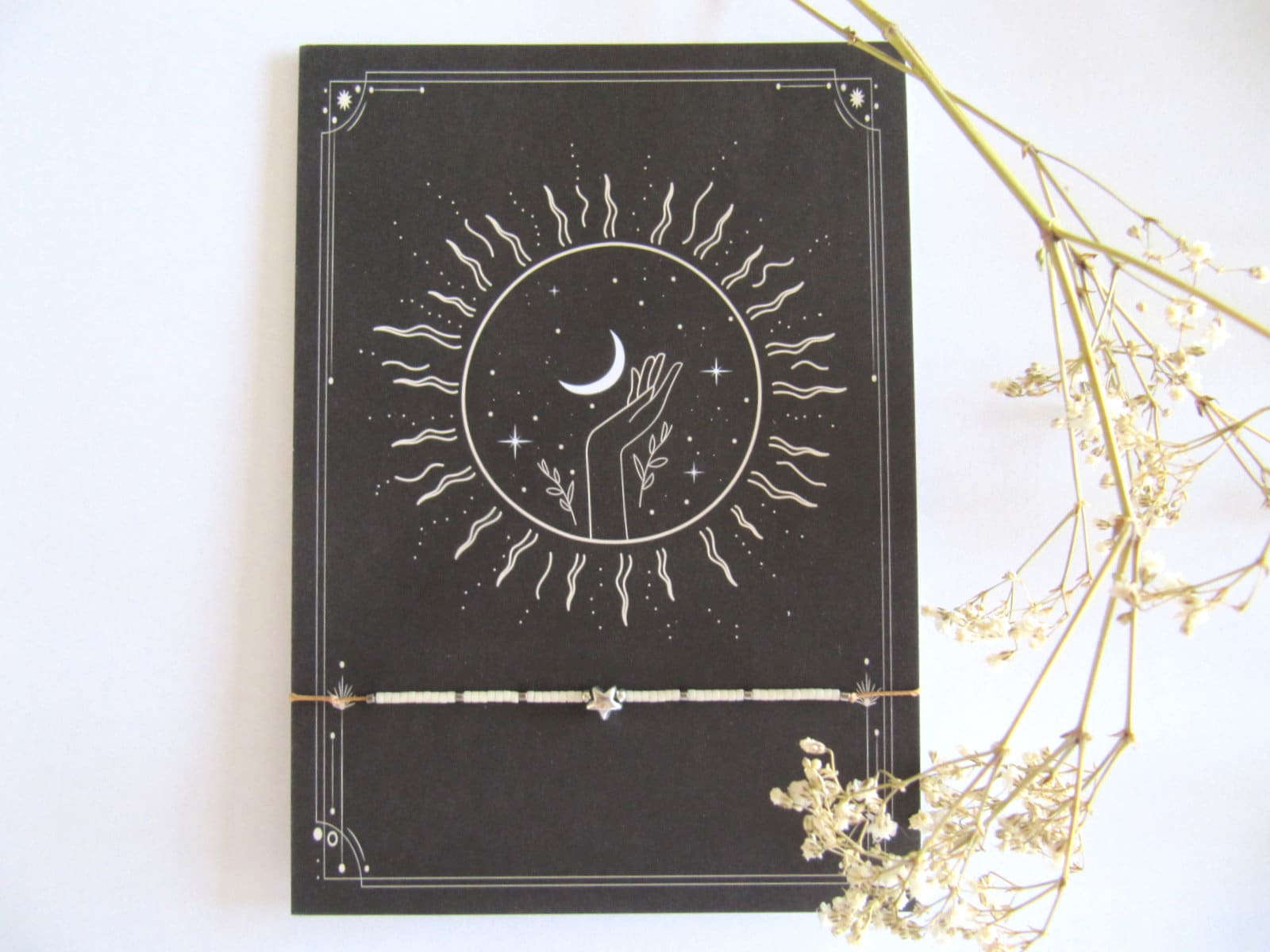 Miyuki Armband + Karte, Stern, Freundschaft Armband, Geschenk Beste Freundin, Freundschaftsarmband , Armbänder, Mutter Geschenk, Gift von MioBolife