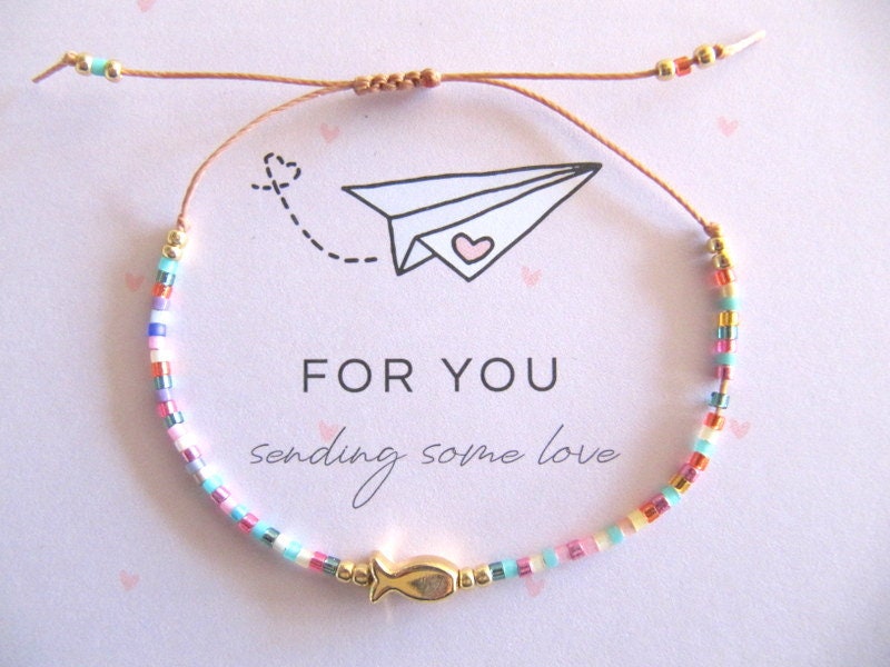 Miyuki Armband Fisch, Freundschaftsarmband Stern, Bunte Perlenarmband, Geschenk Für Frauen, Beste Freundin Armband, Lehrerin Band von MioBolife