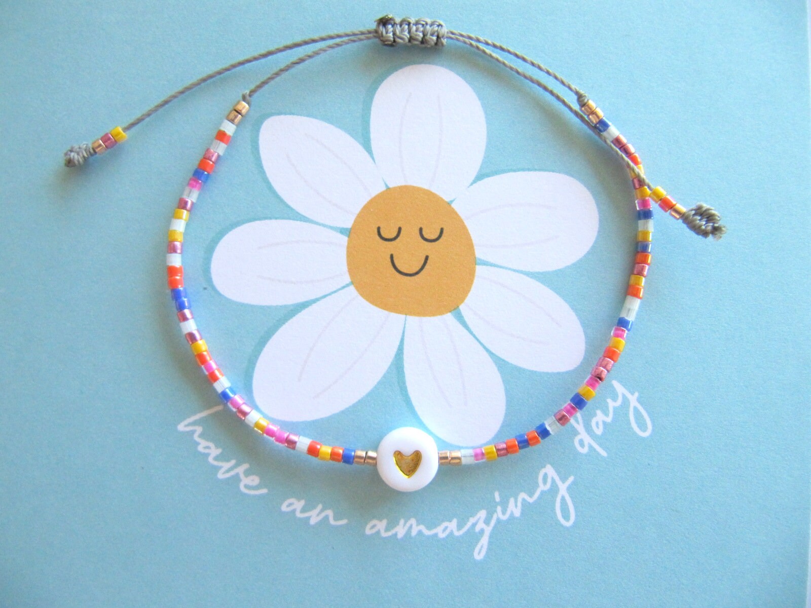 Zartes Miyuki Armband Mit Herz, Filigran Armband, Stapelarmband, Geschenk Beste Freundin, Freundschaft von MioBolife