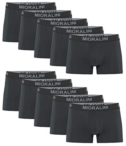 10 Herren Elastan -Baumwoll Boxershort, Modell: 10 Stück G02, Größe: 5XL von MioRalini