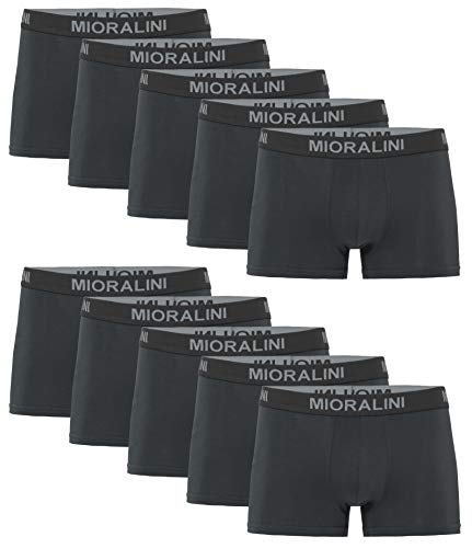 10 Herren Elastan -Baumwoll Boxershort, Modell: 10 Stück G02, Größe: L von MioRalini