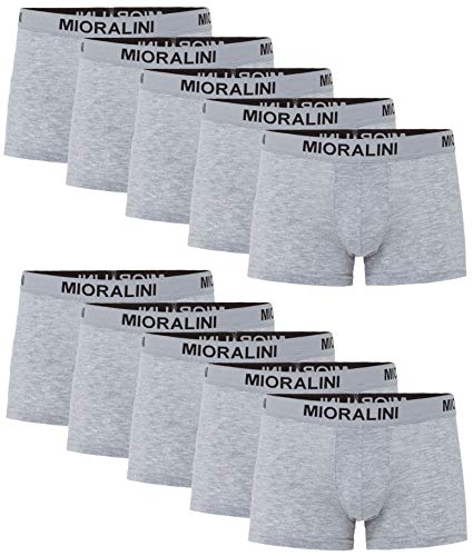 10 Herren Elastan -Baumwoll Boxershort, Modell: 10 Stück HG02, Größe: 3XL von MioRalini