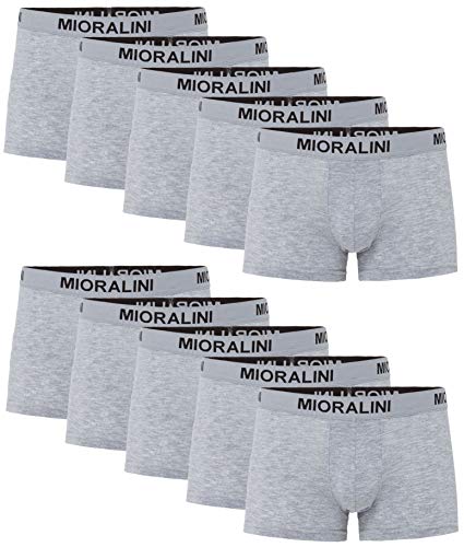 10 Herren Elastan -Baumwoll Boxershort, Modell: 10 Stück HG02, Größe: 4XL von MioRalini