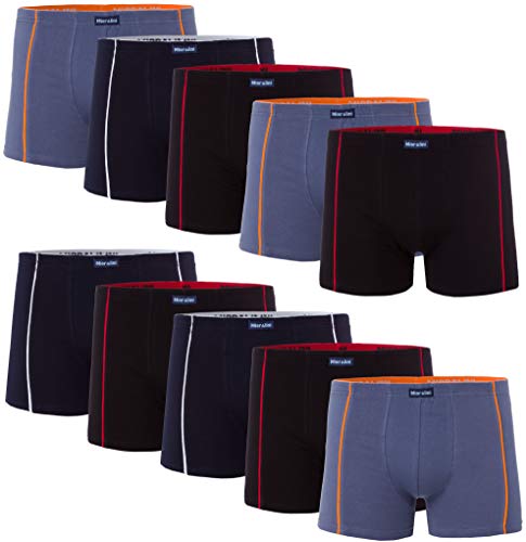 10 Herren Elastan -Baumwoll Boxershort, Modell: 10 Stück Set 14, Grösse: S von MioRalini