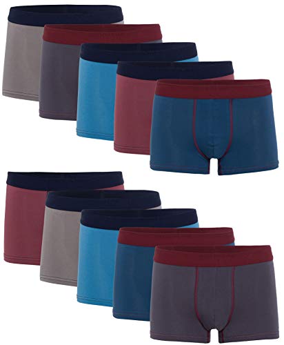 10 Herren Elastan -Baumwoll Boxershort, Modell: 10 Stück Set 15, Grösse: 4XL von MioRalini