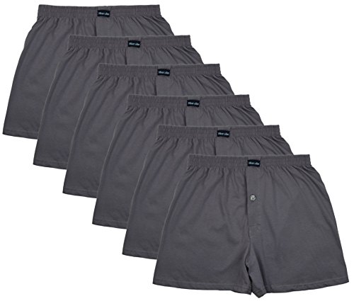 6 Boxershort Herren mit Knopf und Mit Eingriff, Artikel: SET01, Groesse: XL von MioRalini