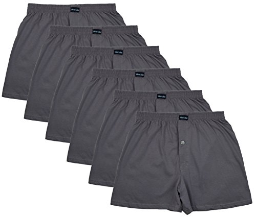 6 Boxershort Herren mit Knopf und Mit Eingriff, Artikel: SET01, Groesse: 4XL von MioRalini