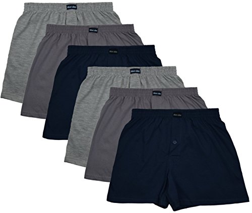 6 Boxershort Herren mit Knopf und Mit Eingriff, Artikel: SET03, Groesse: 4XL von MioRalini