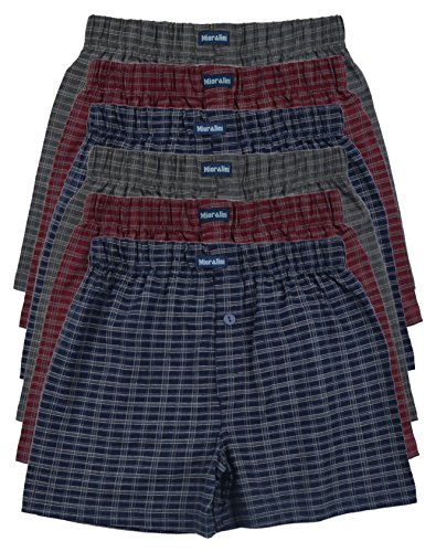 6 bedruckte & weiche 100% Baumwoll Herren Boxershorts Boxer Short in 6 oder 3 modischen Farben im 6er Set verfügbar in S M L XL 2XL 3XL 4XL & 5XL 6XL, Set10, M-5 6 bedruckte & weiche 100% Baumwoll Herren Boxershorts Boxer Short in 6 oder 3 modischen Farben im 6er Set verfügbar in S M L XL 2XL 3XL 4XL & 5XL 6XL, Set10, M-5 von MioRalini