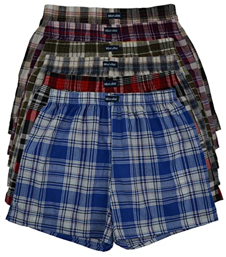 6 oder 4 Web Boxershorts 100% Baumwolle lockere US Style Webboxer kariert in vielen Mustern, Herren Boys Short Jungen Boxer Gewebte Boxer Größen: S M L XL 2XL 3XL 4XL, 6 Stück Ohne Eingriff Set07, 3XL-9 6 oder 4 Web Boxershorts 100% Baumwolle lockere US Style Webboxer kariert in vielen Mustern, Herren Boys Short Jungen Boxer Gewebte Boxer Größen: S M L XL 2XL 3XL 4XL, 6 Stück Ohne Eingriff Set07, 3XL-9 von MioRalini