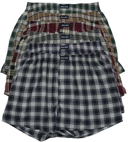 6 oder 4 Web Boxershorts 100% Baumwolle lockere US Style Webboxer kariert in vielen Mustern, Herren Boys Short Jungen Boxer Gewebte Boxer Größen: S M L XL 2XL 3XL 4XL, Muster 04, L-6 6 oder 4 Web Boxershorts 100% Baumwolle lockere US Style Webboxer kariert in vielen Mustern, Herren Boys Short Jungen Boxer Gewebte Boxer Größen: S M L XL 2XL 3XL 4XL, Muster 04, L-6 von MioRalini