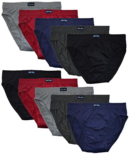 MioRalini 10 Herren Sport Slip ohne Eingriff, Artikel: 10 STK Set F, Groesse: L von MioRalini