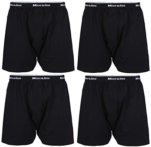 MioRalini 4 Boxershort Herren mit weitem Bein, Artikel: Schwarz-Schwarz ohne Eingriff, Groesse: 3XL von MioRalini