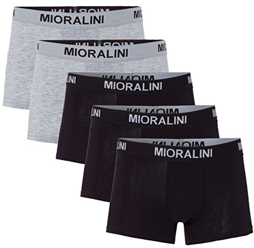 MioRalini 5 Herren Elastan -Baumwoll Boxershort, Modell: 5 Stück SET11 A, Größe: 3XL von MioRalini