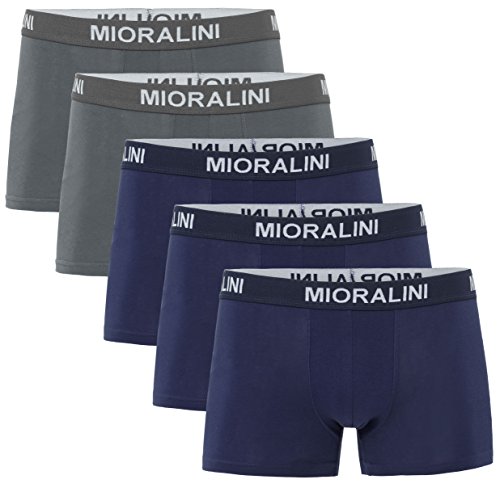 MioRalini 5 Herren Elastan -Baumwoll Boxershort, Modell: 5 Stück SET11 B, Größe: XL von MioRalini
