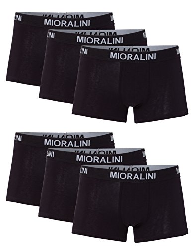 MioRalini 6 Herren Elastan -Baumwoll Boxershort, Modell: 6 STK Set 02SW, Größe: L-6 von MioRalini