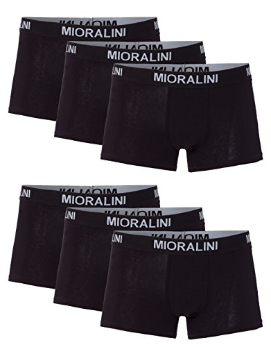MioRalini 6 Herren Elastan -Baumwoll Boxershort, Modell: 6 STK Set 02SW, Größe: M-5 von MioRalini