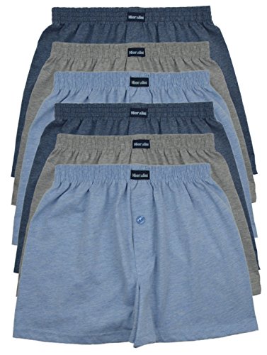 MioRalini TOPANGEBOT Boxershorts farbig weich & locker in neutralen Farben klassischen Unifarben Herren Boxershort, 6 Stück Set 2, M-5 von MioRalini