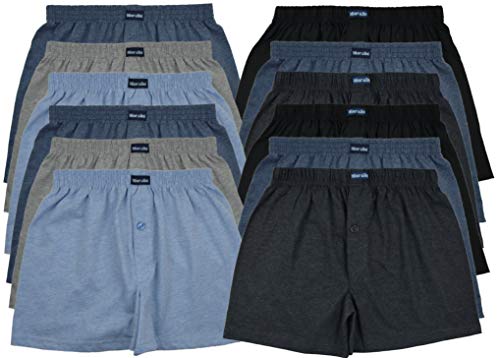 MioRalini TOPANGEBOT Boxershorts farbig weich & locker in neutralen Farben klassischen Unifarben Herren Boxershort, 12 Stück Set05 + Set 04, XXXXL-10 MioRalini TOPANGEBOT Boxershorts farbig weich & locker in neutralen Farben klassischen Unifarben Herren Boxershort, 12 Stück Set05 + Set 04, XXXXL-10 von MioRalini