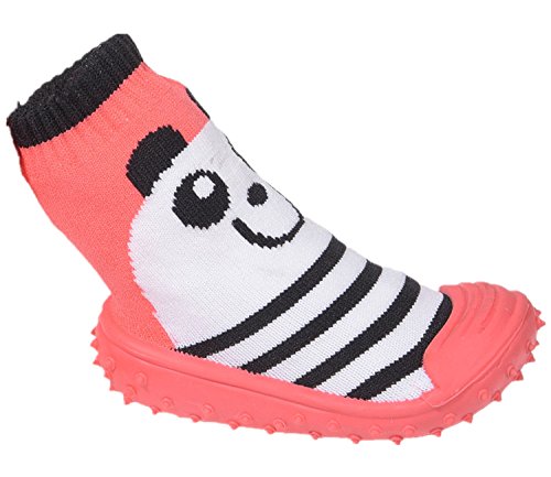 Miobo Baby Hausschuhe Babysocken ABS Gummisohle Babyschuhe Antirutsch Bär Rosa 19 von Miobo