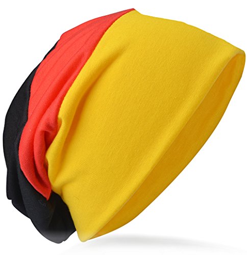 Jersey Slouch Beanie Long Mütze Unisex Unifarbe Herren Damen Trend (One Size, deutsch) von Miobo