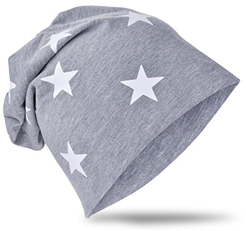 Miobo Jersey Slouch Beanie Long Mütze Unisex Stern Baumwolle Baby Kinder Damen Herren Klein Stern von Miobo